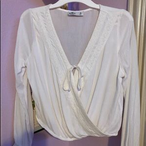 White Hollister blouse